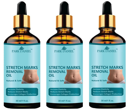 Park Daniel Premium Stretch Marks Removal Oil | Stretch Care Oil to Minimize Stretch Marks & Even Out Skin Tone Combo Pack of 3 of 30 ML(90 ML)